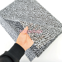 Pink Leopard cetakan piyama kemasan kertas tisu tembus cahaya hadiah Natal buket bunga kertas pembungkus