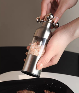 2026 Luxury 304 Stainless Steel <b>Pepper</b> <b>Grinder</b> Wholesale Custom Logo Manual Salt Mill Spice <b>Grinder</b> Faucet Handle Kitchen Tool - Product Image 3