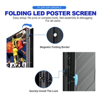 Pantalla LED Publicitaria para Tiendas, Pantalla Digital HD Móvil para Interiores, Reproductor de Video para Centros Comerciales, Exposiciones y Eventos