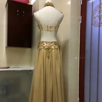 Set Bikini Bra Rumbai Kristal Seksi + Celana Pendek Set Bikini Kostum Panggung Festival Wanita Pakaian Menari Penari Perut Eksotis