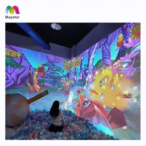 Indoor Amusement Interactive Projector Wall/Floor Interactive Projection Video Games For Kids