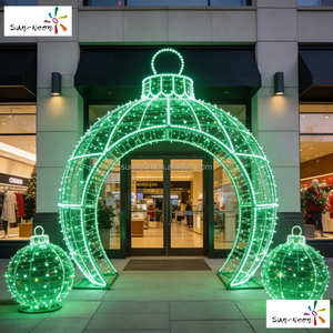 Boule lumineuse LED de Noël, sphère lumineuse de Noël, globe lumineux LED, guirlande lumineuse LED en forme de boule, arche lumineuse LED - Product Image 5