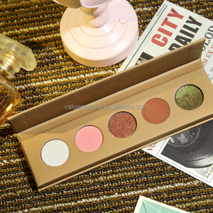 Paleta de sombras de ojos con purpurina DIY de 5 Formas personalizable, maquillaje de ojos metálico mate holográfico de alta pigmentación, Etiqueta Privada - Product Image 6