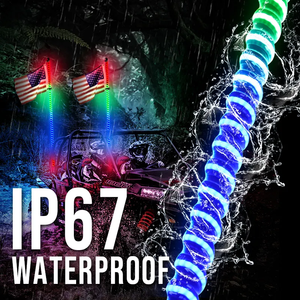 Can-Am Maverick X3 RZR 570 RZR Accessories Spare <strong>Part</strong> <strong>Buggy</strong> RGB LED Whip Light ATV UTV LED Spiral Flag Light UTV <strong>Parts</strong> - Product Image 6