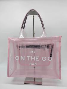 カスタムロゴ高級トートバッグ防水PVC 3次元透明リサイクル再利用可能ビーチアクセス - Product Image 3