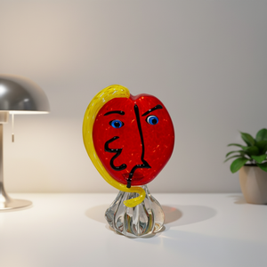 Colección <span class=keywords><strong>de</strong></span> Arte <span class=keywords><strong>de</strong></span> cristal <span class=keywords><strong>de</strong></span> Murano moderno personalizado figuritas <span class=keywords><strong>de</strong></span> Ángel cabeza <span class=keywords><strong>de</strong></span> <span class=keywords><strong>Picasso</strong></span> abstractas sopladas a mano estatuas y jarrones <span class=keywords><strong>de</strong></span> dibujos animados elegantes - Product Image 5