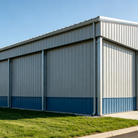 Atelier préfabriqué en structure légère en acier à un étage, bâtiment métallique préfabriqué, entrepôt en acier préfabriqué