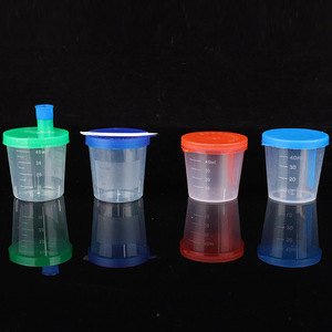 Kangzhijia Sampling Cup 40ml PP <b>Plastic</b> Screw Cap Laboratory <b>Stool</b> Collection Cup - Product Image 1