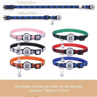 Meistverkauftes Nylon QR-Code Verstellbares Haustier-Halsband mit Glocke ID-Tags Anti-Verlust-Tracking für Kleine Hunde & Katzen
