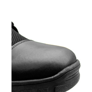 Botas de Seguridad para Hombre, de Caña Alta, con Malla Transpirable, Parches de Cuero, para Entrenamiento de Combate al Aire Libre, Tacón Bajo, Color Negro - Product Image 5