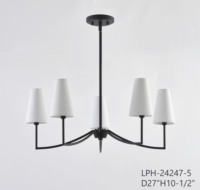Lustre LED américain personnalisé OEM ODM avec abat-jour E12, angle de faisceau de 360°, éclairage suspendu pour la maison et le bureau