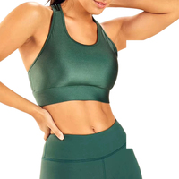 Soutien-gorge de sport tendance avec logo personnalisé OEM/ODM, avec poches intégrées, pour l'entraînement et la gym, vêtements de yoga pour femmes grandes tailles