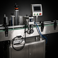 Machine d'étiquetage automatique DEEPACK pour bouteilles rondes, étiqueteuse autocollante pour bouteilles, bocaux et contenants