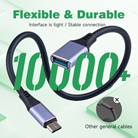 Câble adaptateur USB 3.0 OTG Type-C WISTAR, 5 Gbps, charge rapide, conducteur en cuivre pur