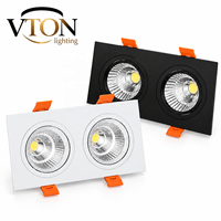 Boîtier de projecteur LED GU10 GU5.3 GX53 MR16, boîtier encastré pour downlight 3000K, spot LED de plafond