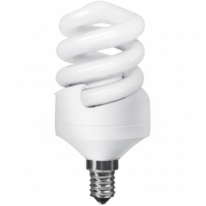 Extra Mini Supreme E14 Bombilla 11W 4000K 584lm Lámpara de tubo en espiral de ahorro de energía con bases B22 y E27 - Product Image 2