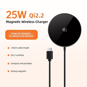 Chargeur sans fil magnétique ultra-fin <span class=keywords><strong>PD</strong></span> 25W <span class=keywords><strong>Q</strong></span> I2.2, chargeur rapide avec aimants puissants, chargeur sans fil Type-C pour smartphones - Product Image 2