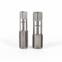 TEBAK Tige de filetage manuelle en acier HSS argenté NPT métrique avec poignée hexagonale pour filetage de tuyaux