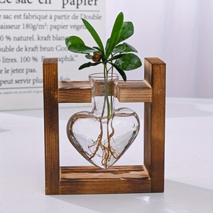 New Heart - Shaped Glass <strong>Vases</strong> Hydroponic <strong>Small</strong> <strong>Vase</strong> Plant Desktop Home Decoration - Product Image 4