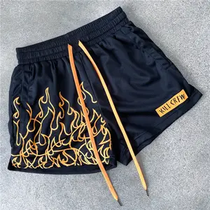 Pantaloncini Casual personalizzati di alta qualità pantaloncini da basket in poliestere da palestra pantaloncini in rete da uomo