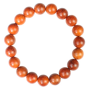 Rosewood <b>Bracelet</b> 10mm 19 Beads Natural Wood Religious Ceremony Unisex Jewelry - Product Image 4