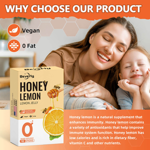 Palitos de <span class=keywords><strong>Gelatina</strong></span> de Limón y Miel Beverly - Sabor Natural, Apoyo Digestivo, Antioxidante, Refuerzo Inmunológico |   Vegano 0 Grasa |   Adulto |   OEM/ODM - Product Image 4