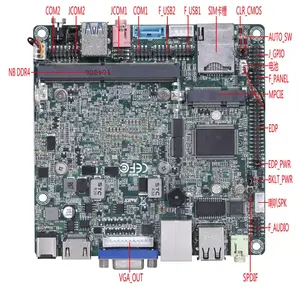 In-tel çekirdek i3 i5 i7 işlemci 6th Gen DDR4 bellek GPIO Pin 120mm Nano Itx mikro anakart mini mini-pcie yuvası 4G WIFI MSATA