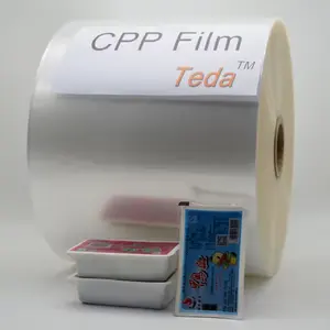 Plastic Packaging Strength And Toughness Thickened Food Film Sealing Packaging Material CPP Film Roll Film For Meat Packing