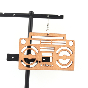 Bông Tai Gỗ <span class=keywords><strong>Blaster</strong></span> To <span class=keywords><strong>Blaster</strong></span> Cắt Laser - Product Image 2