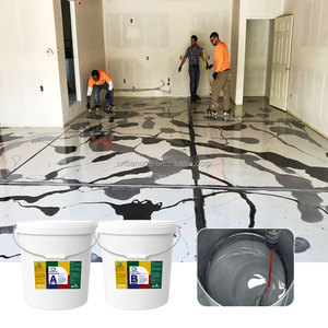 Kit de revêtement de sol en résine époxy métallique à prix d'usine <span class=keywords><strong>pour</strong></span> <span class=keywords><strong>peinture</strong></span> et revêtement de sols 3D (primaire/moyen/fin) - Product Image 1