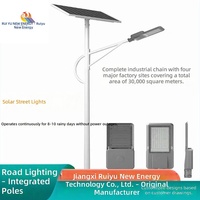 Lampadaire solaire LED étanche IP65 adapté aux autoroutes, routes, jardins, détecteurs de mouvement, lumières LED extérieures ultra brillantes