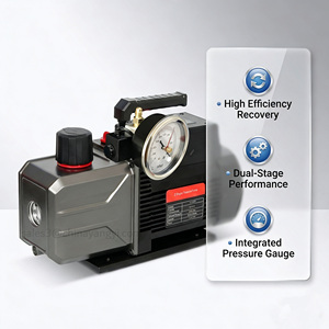 Pompe à vide rotative à mini-vanne haute performance 80 mm avec électrovanne, légère et portable pour la réparation des systèmes de climatisation et de réfrigération - Product Image 4
