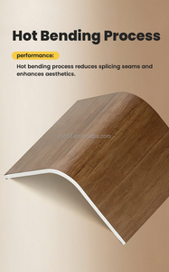 Panneau mural en bambou et PVC écologique imperméable, textures modernes en grain de bois 3D pour les murs intérieurs, hôtels, entrepôts, ateliers - Product Image 2