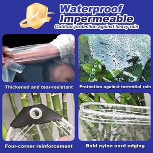 Bâche en PVC transparent enduit résistant 20 mil imperméable <span class=keywords><strong>pour</strong></span> tente extérieure et <span class=keywords><strong>pergola</strong></span>, couverture <span class=keywords><strong>pour</strong></span> plantes succulentes - Product Image 5