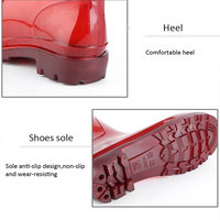 Bottes en caoutchouc souple légères pour homme, imperméables en PVC, hauteur genou, doublure en coton, pour toutes saisons (hiver, été, automne)