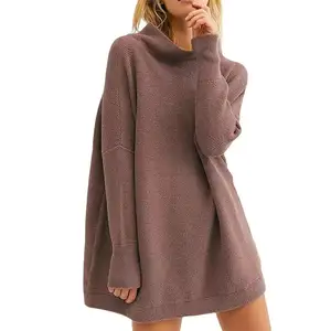 Mode Winter Ronde Hals Lange Mouw Oversized Casual Dames Gebreide Trui Dames Truien