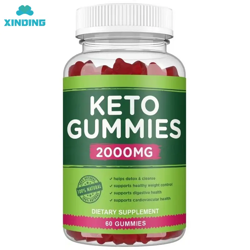 KETO cuka sari apel Gummies untuk penurun berat badan Formula canggih pelangsing Vitamin kekebalan tubuh mendukung pencernaan, Detox & pembersihan