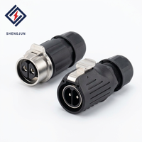 Connecteur de câble circulaire étanche IP68 LP28 2/3 P 50A, prise mâle et bornes femelles pour l'alimentation