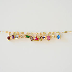 สร้อยคอจี้พลอยสแตนเลสทรงเรขาคณิตแบบทำมือสำหรับทำเครื่องประดับ - Product Image 2