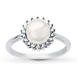 Anillo de Compromiso Solitario con Perla Personalizado con Logotipo, Oro Amarillo de 14K, Joyería, Perlas de Agua Salada Sueltas al por Mayor, Joyería <span class=keywords><strong>James</strong></span> <span class=keywords><strong>Allen</strong></span> - Product Image 3