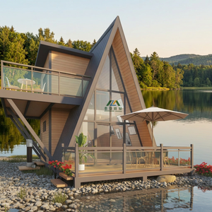 <span class=keywords><strong>Casa</strong></span> Triangolare Prefabbricata Moderna di Lusso in Acciaio a Basso Costo, Montaggio Rapido, Alimentata a Energia Solare, Ecologica per Hotel, Villa, Ufficio - Product Image 1