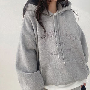 Mode Streetwear Broderie sur mesure Sweats à capuche surdimensionnés pour femmes - Product Image 6