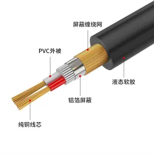 Denoise HIFI Mạ Vàng OFC Aux Audio Cable Jack Nhỏ 3.5 Mét Để Big Jack 6.5 Mét 6.35 Mét Jack Âm Thanh Chuyển Đổi Cáp Cho PC Loa