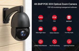 Chất lượng cao NVR <span class=keywords><strong>Speed</strong></span> <span class=keywords><strong>Dome</strong></span> 36x Zoom IP66 không thấm nước CCTV H.265 tự động theo dõi 8MP Camera An Ninh - Product Image 4