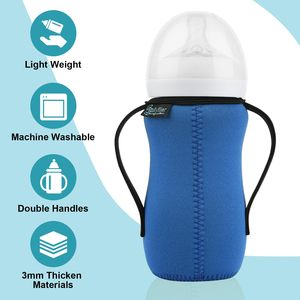 Fundas de Neopreno Reutilizables para Biberones de Vidrio, Aislante para Biberones de Vidrio, Retención Mejorada de Calor/Frío, Protección Contra la Humedad - Product Image 4