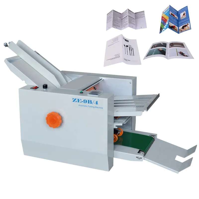 Hoge Vouwsnelheid 220V 50Hz Eenfasige Desktop Boekje Z Vouwvouw A4 A3 Kraftpapier Folder Machine