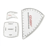 Nouveau modèle 2026 Règle de traçage et de moulage pour sourcils et lèvres, pour PMU et microblading, pour un dessin rapide des sourcils et des lèvres