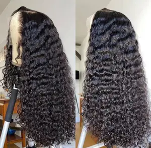 Lace Front Wigs Human Hair 22 Inch Deep Wave 13x4 Lace Frontal Curly Wigs