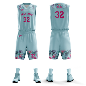 Bán buôn Chất lượng cao trống 4XL áo bóng rổ tùy chỉnh thiết kế màu xanh thăng hoa đồng phục bóng rổ - Product Image 6