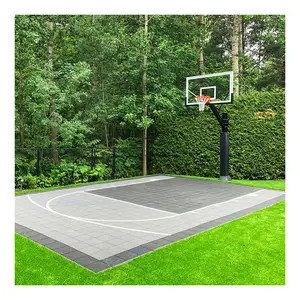 20 x20 רגל מודולרי נייד חיצוני מגרש כדורסל מחצלת ריצוף ריצוף ריצוף מגרש כדורסל בחצר האחורית